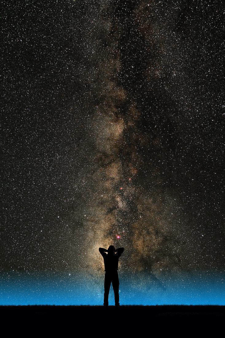 Man and Milky Way