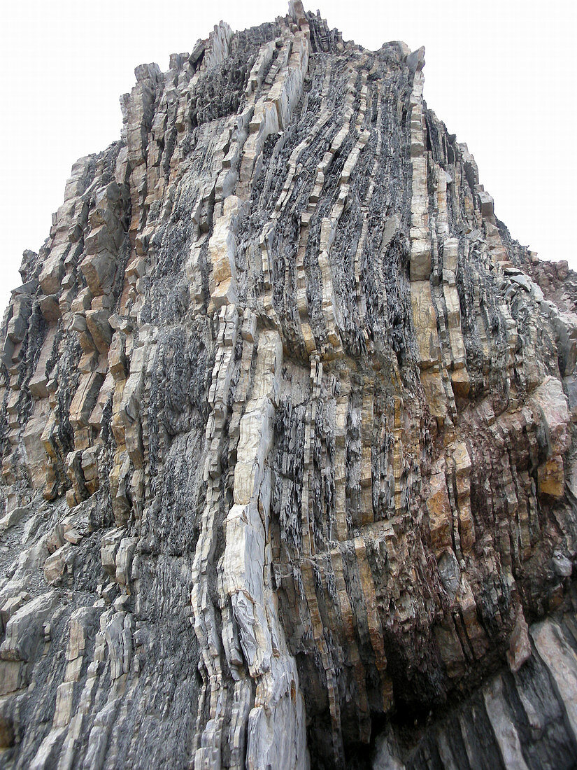 Vertical Sedimentary Strata