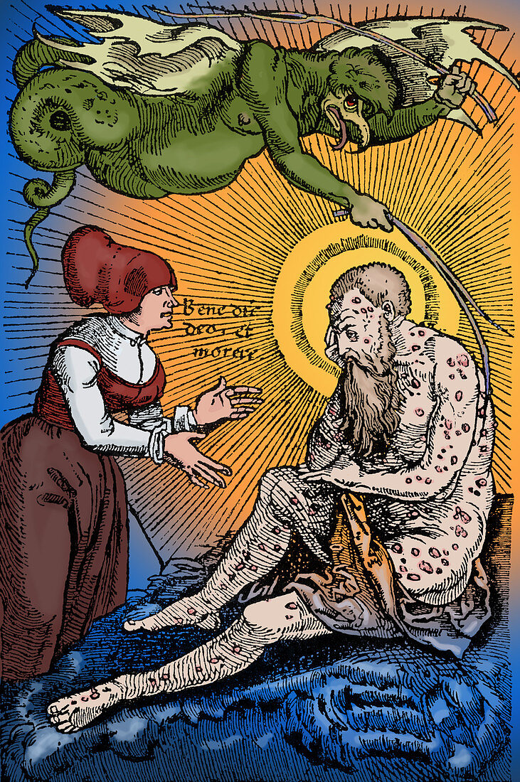 Allegorical Illustration of Plague