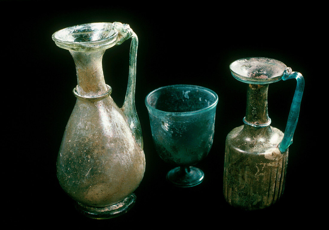 Roman Glass Flagons