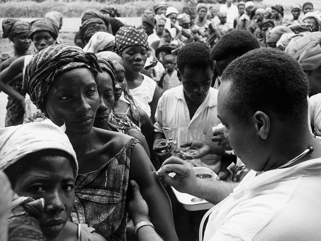 Smallpox vaccination in Congo