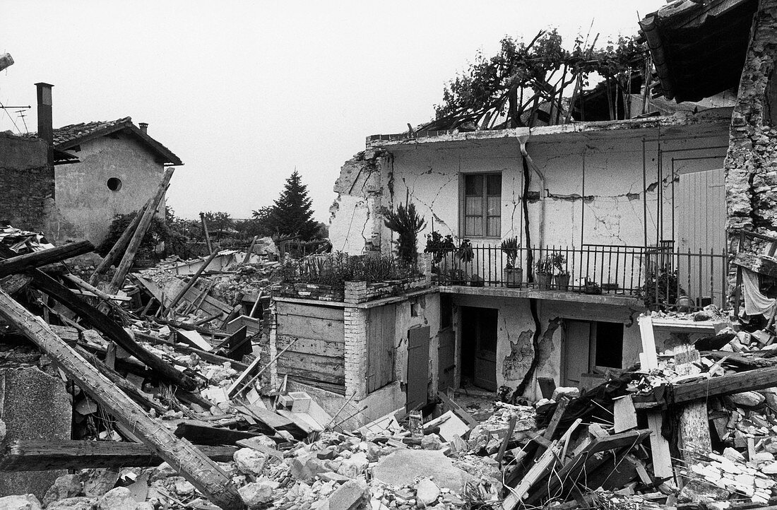 Friuli Earthquake Damage,Italy,1976