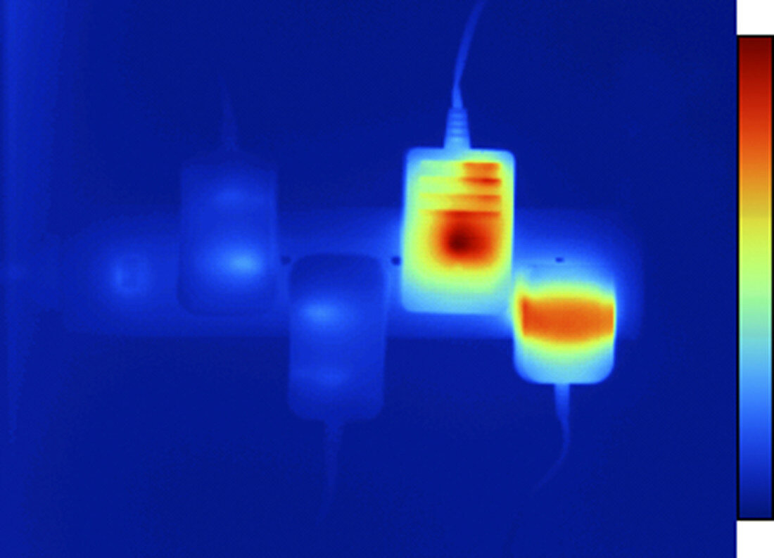 Thermogram of AC Adapters