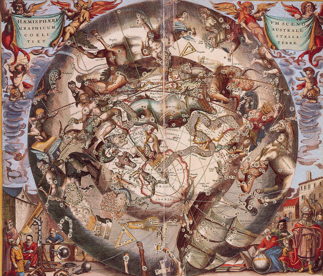 Cellarius's Constellations,1660