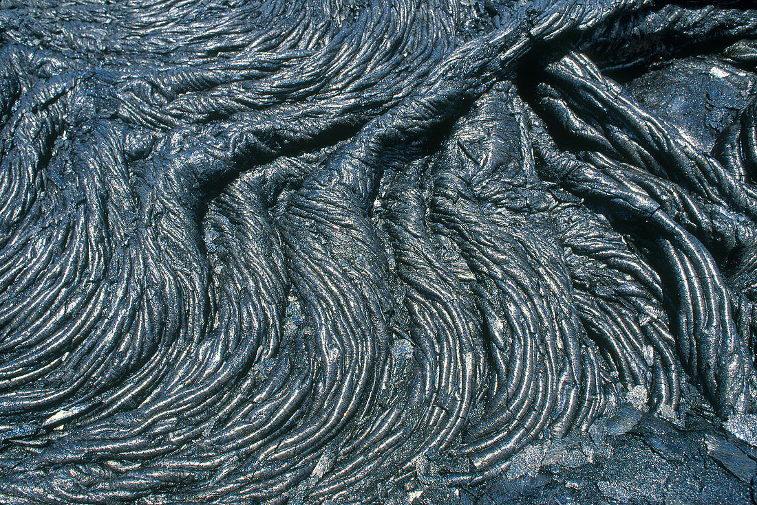Ropy Surface of Pahoehoe Lava