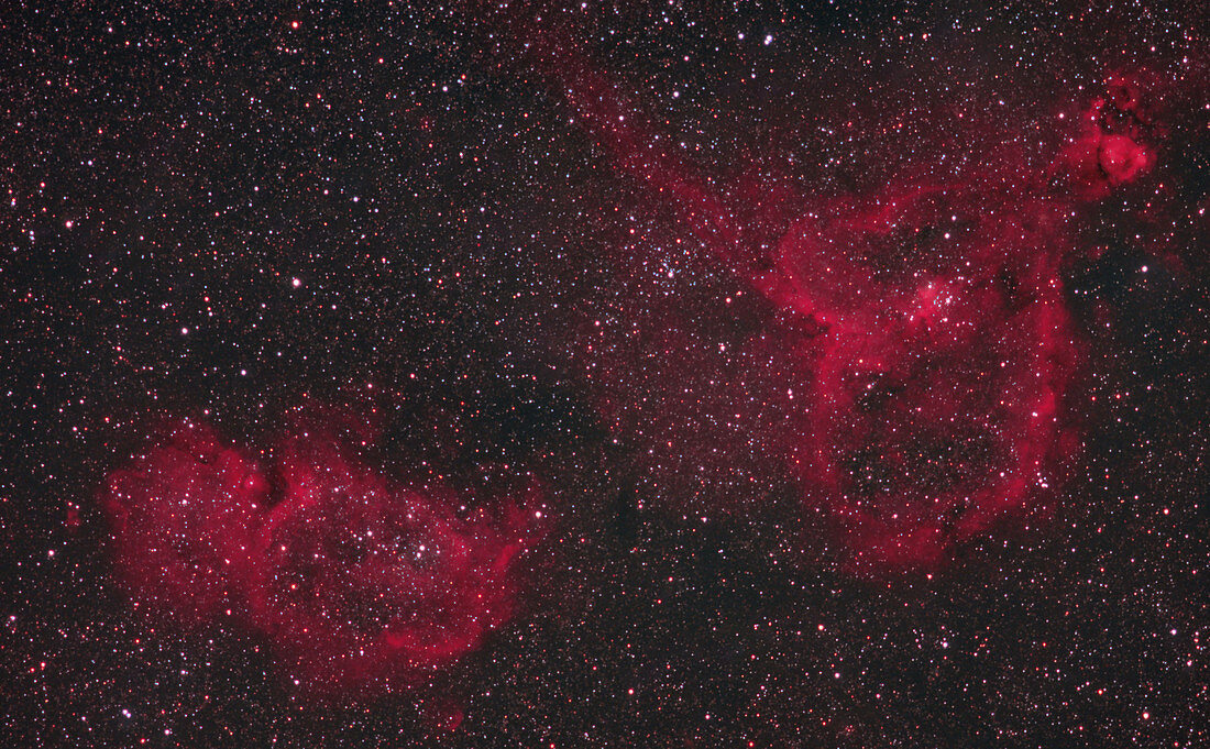 The Double Nebulae,LDN 667,IC 1805