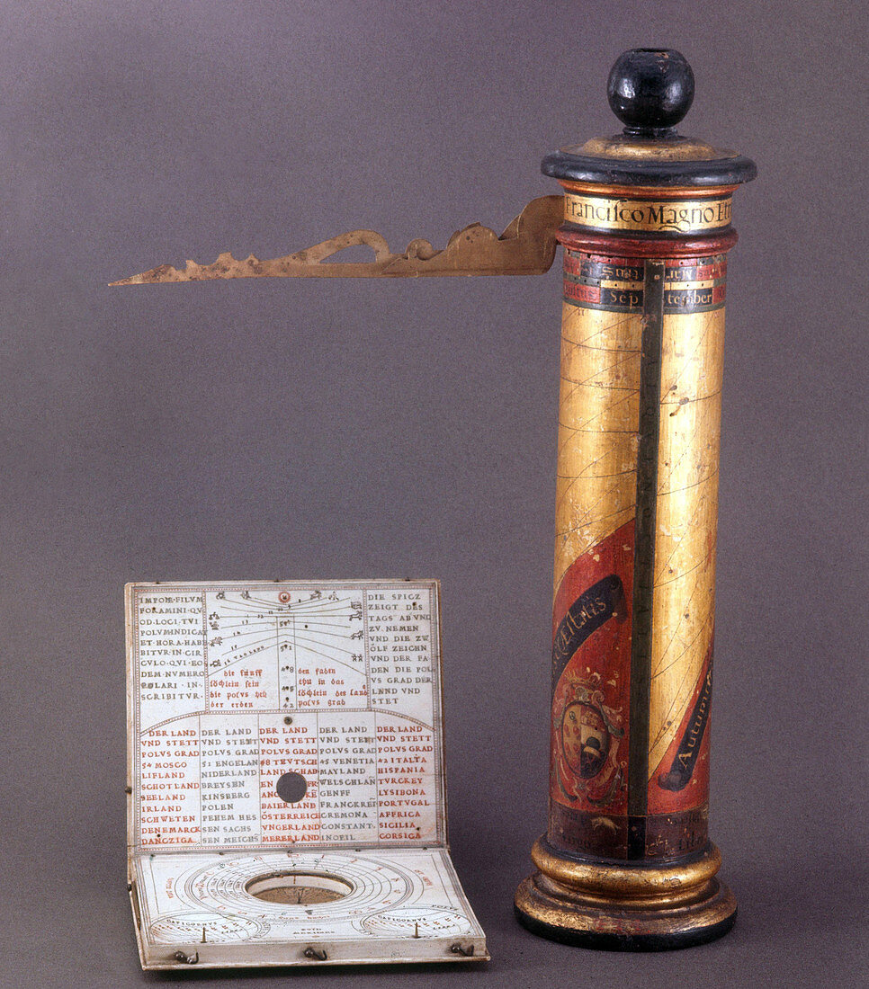 16th Century Sundial and Wind Rose