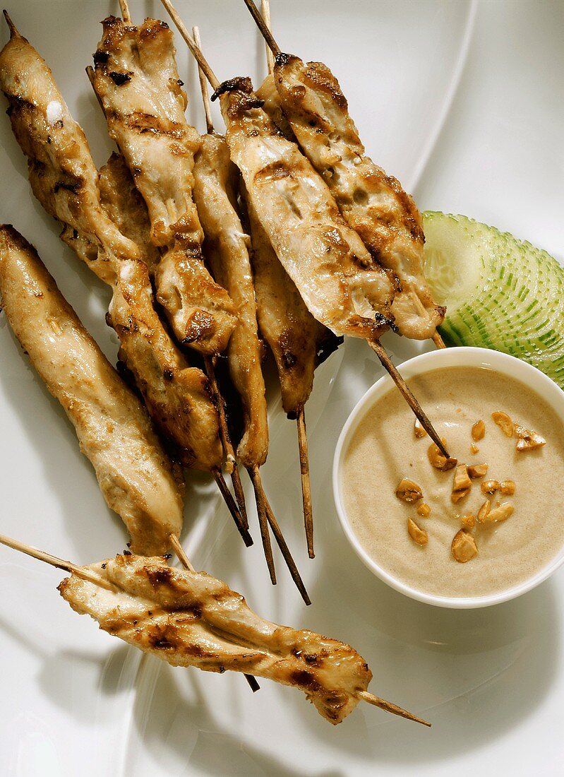 Chicken Satay with Peanut Sauce