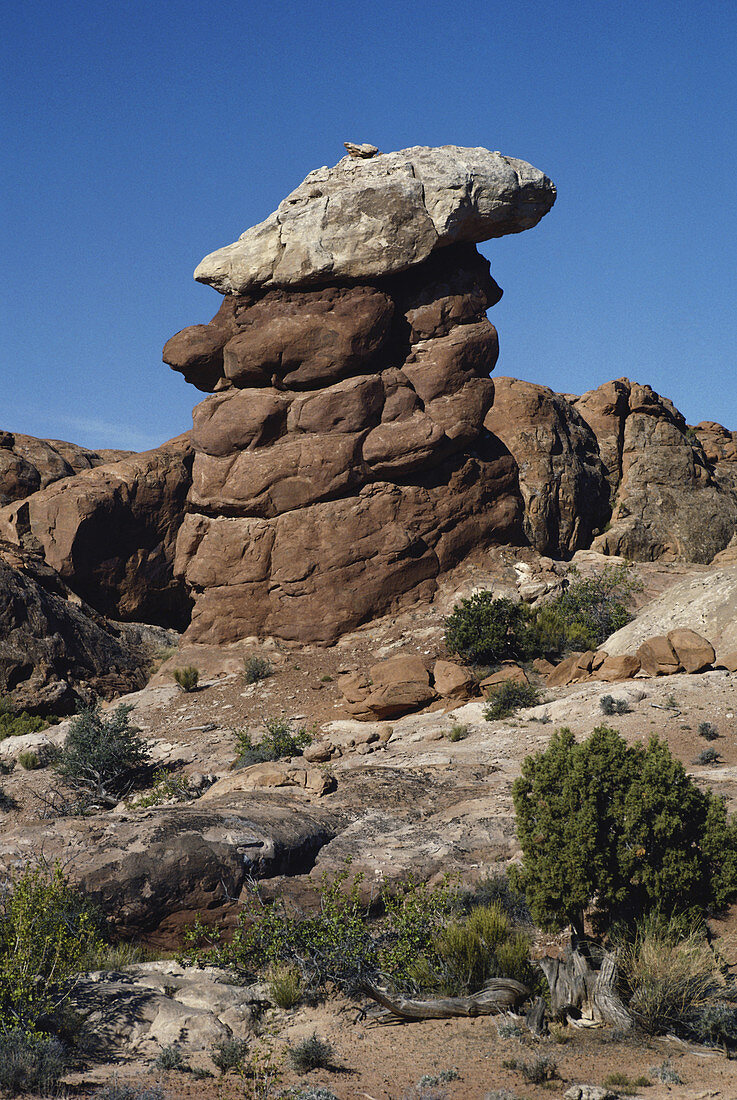 Sandstone Caprock,Utah,USA