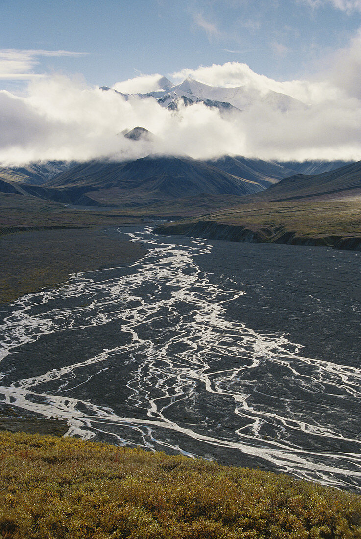 Thorofare River in Alaska,USA