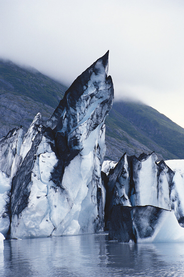Icebergs in Portage Lake,Alaska,USA