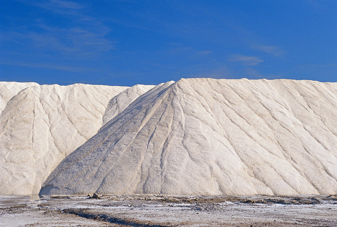 Giant Mound of Extracted Salt,France