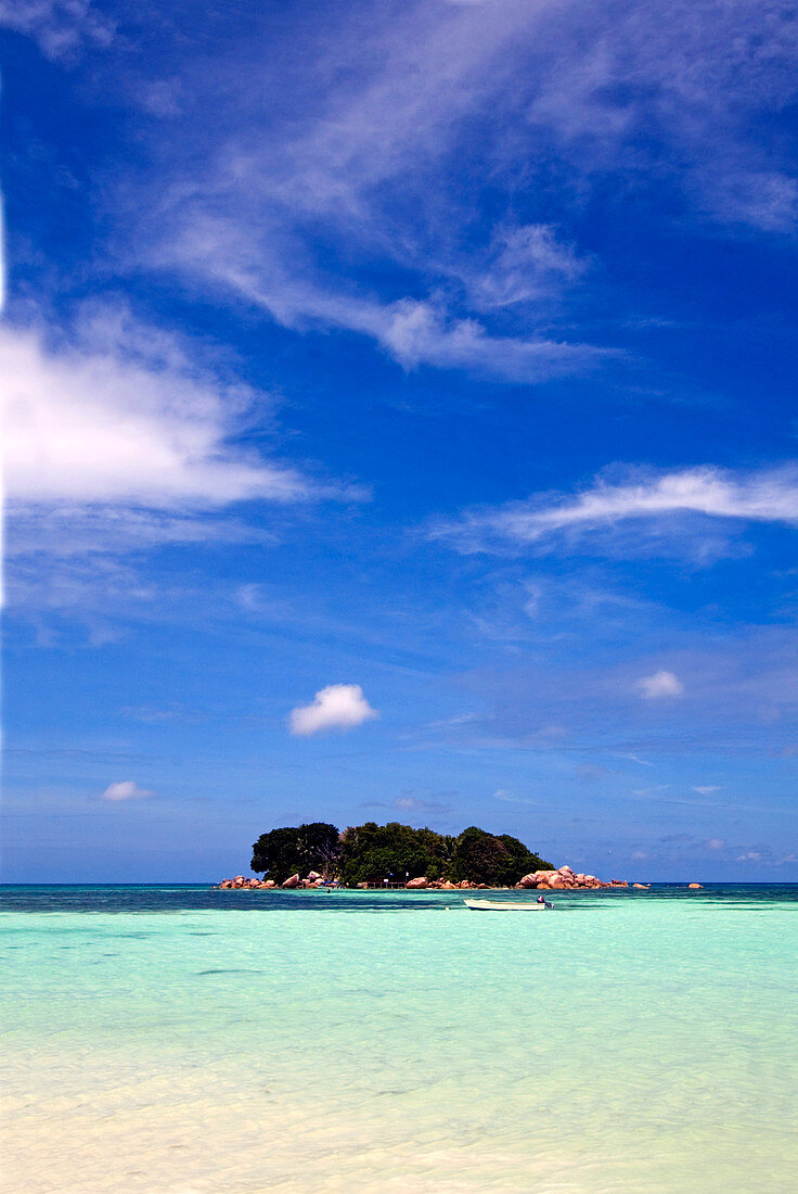 Island and Clouds,the Seychelles