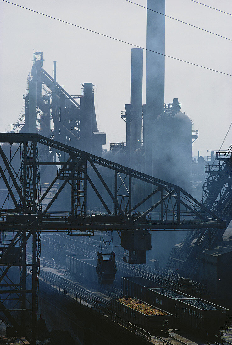 Smoke Pollution from Steel Mill