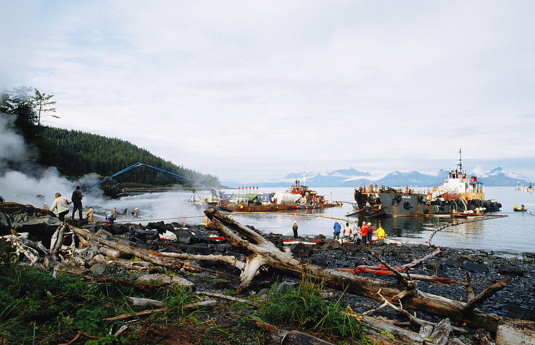 Cleanup After Exxon-Valdez Spill