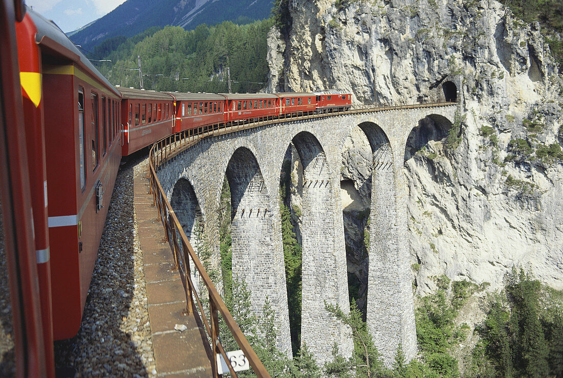 Rhaetian Railway,Switzerland