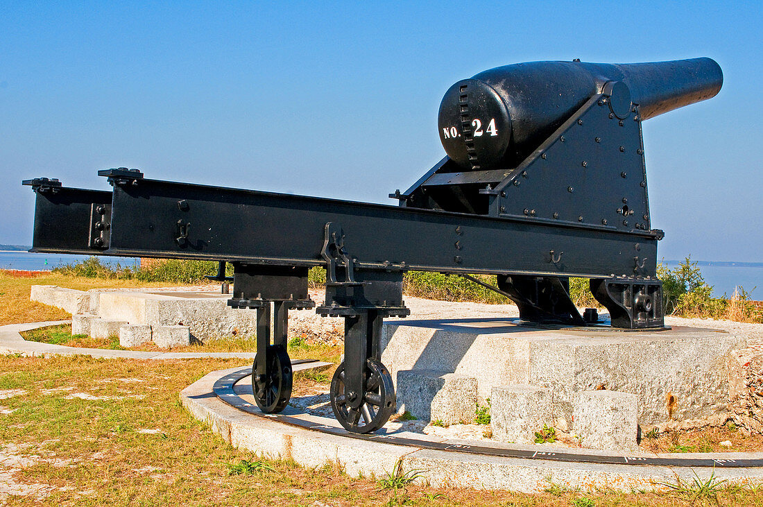 Cannon at Fort Clinch,Florida,USA