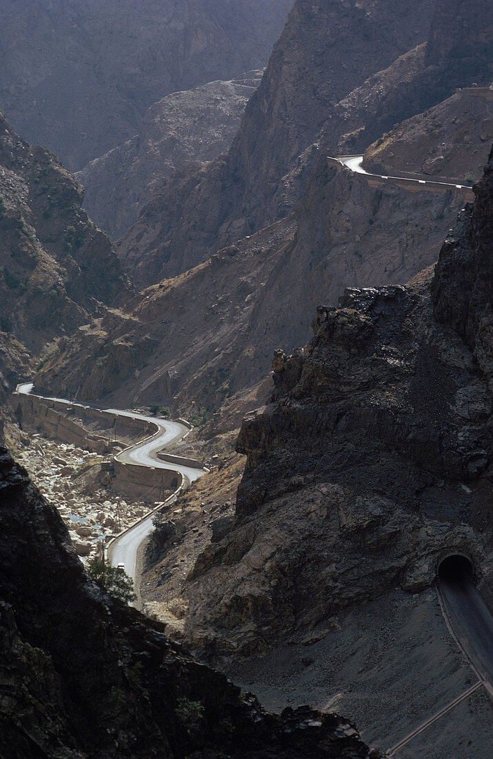 Hindu Kush Mountains and Kabul Gorge