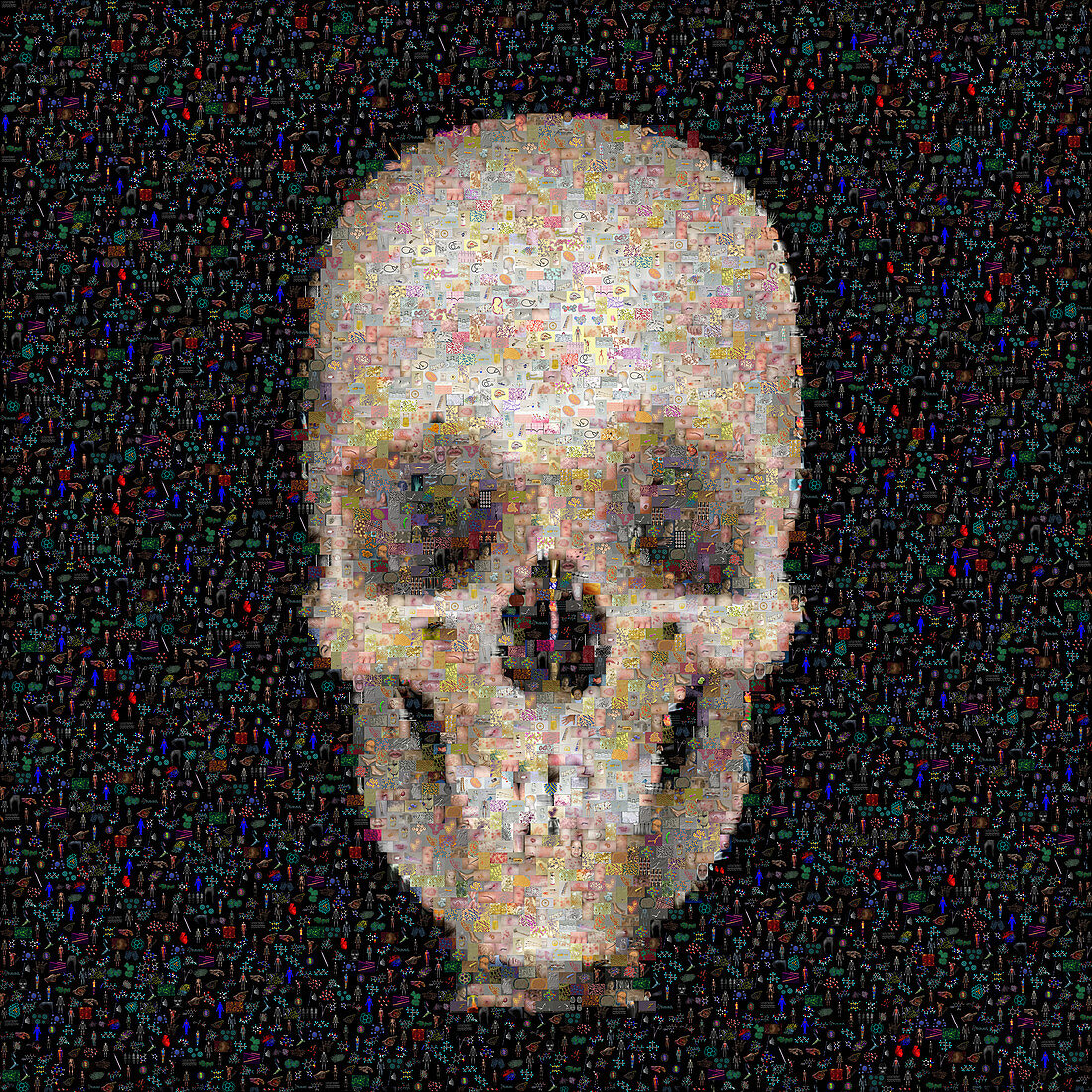 Skull Mosaic