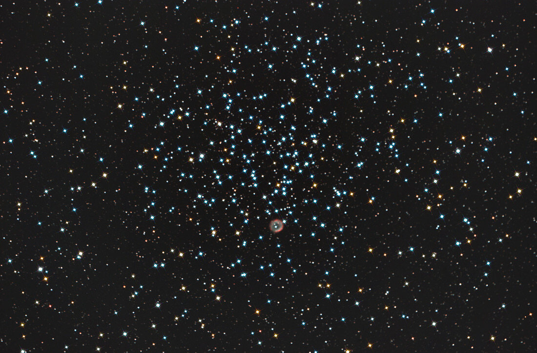 M46 Open Cluster with Dying star NGC2438
