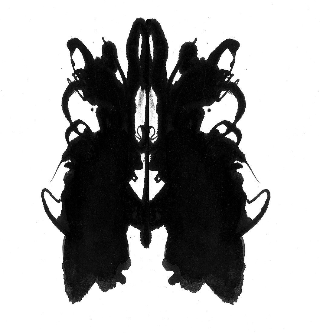 Rorschach type inkblot