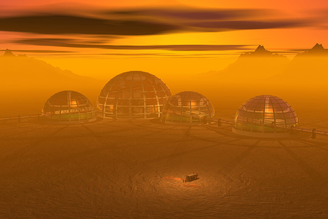 Human Settlement on Alien Planet