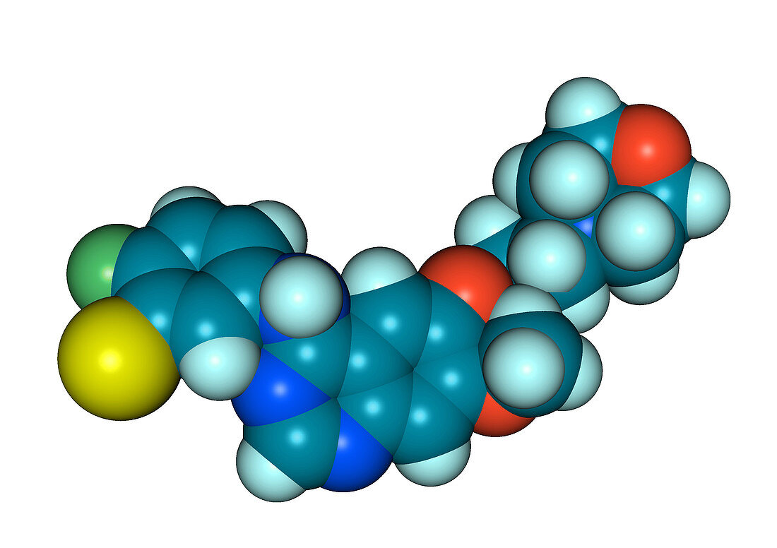Gefitinib molecular model