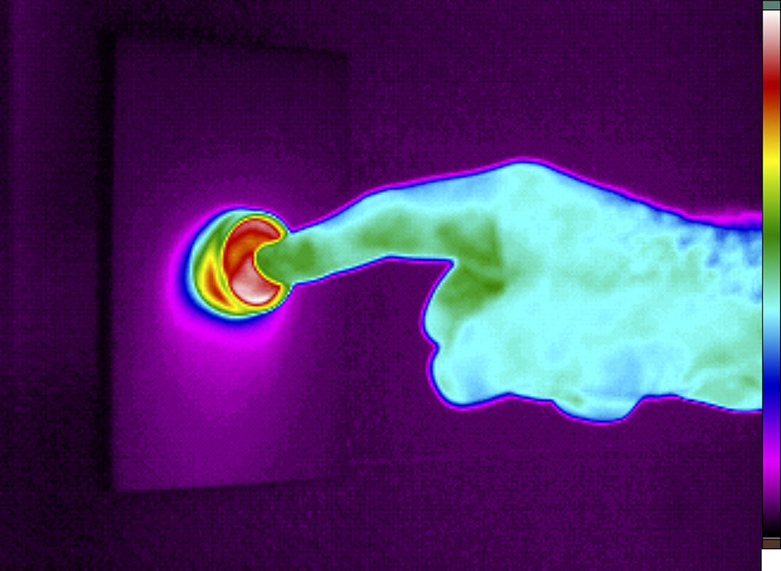 Thermogram of Pressing a Hot Button