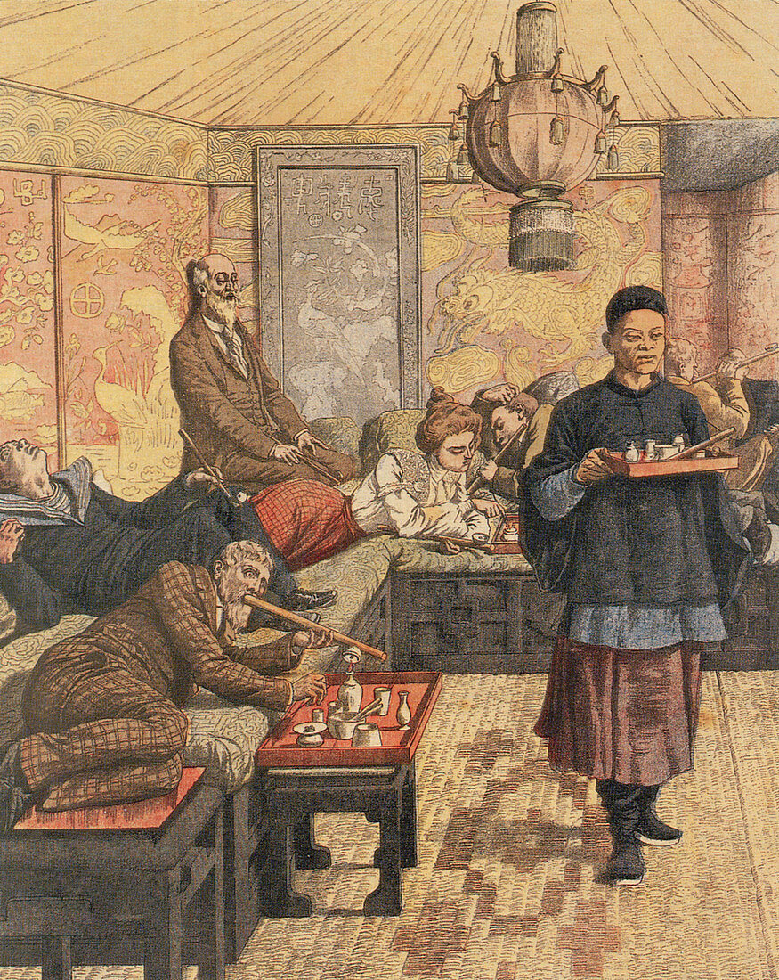 Opium Den in France,1903