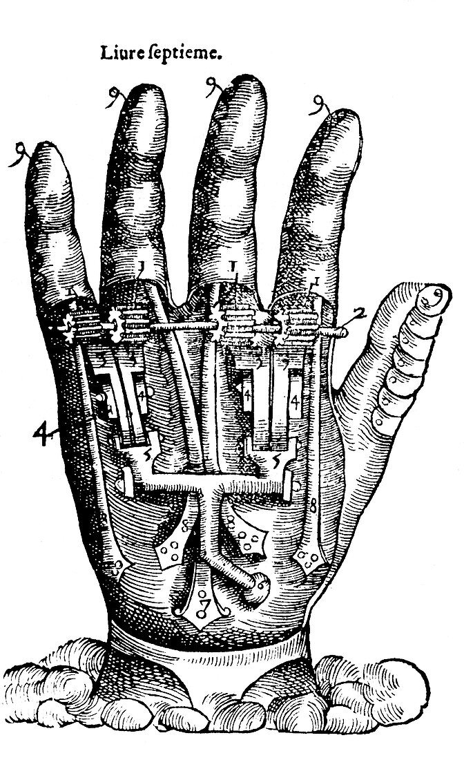 Artificial Hand Designed by Ambroise Pare