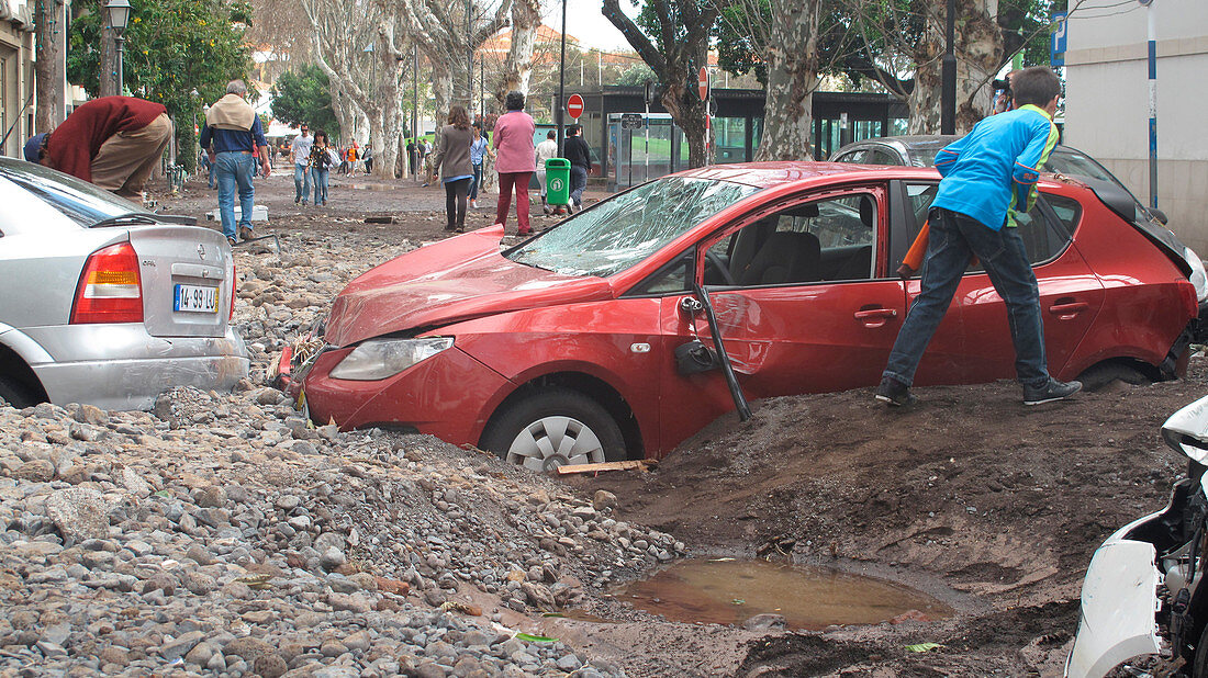 Aftermath of flood,Funchal,Madeira