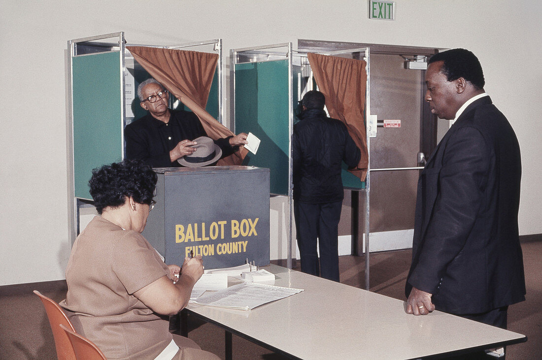 Black Voters,Atlanta,Georgia,1977