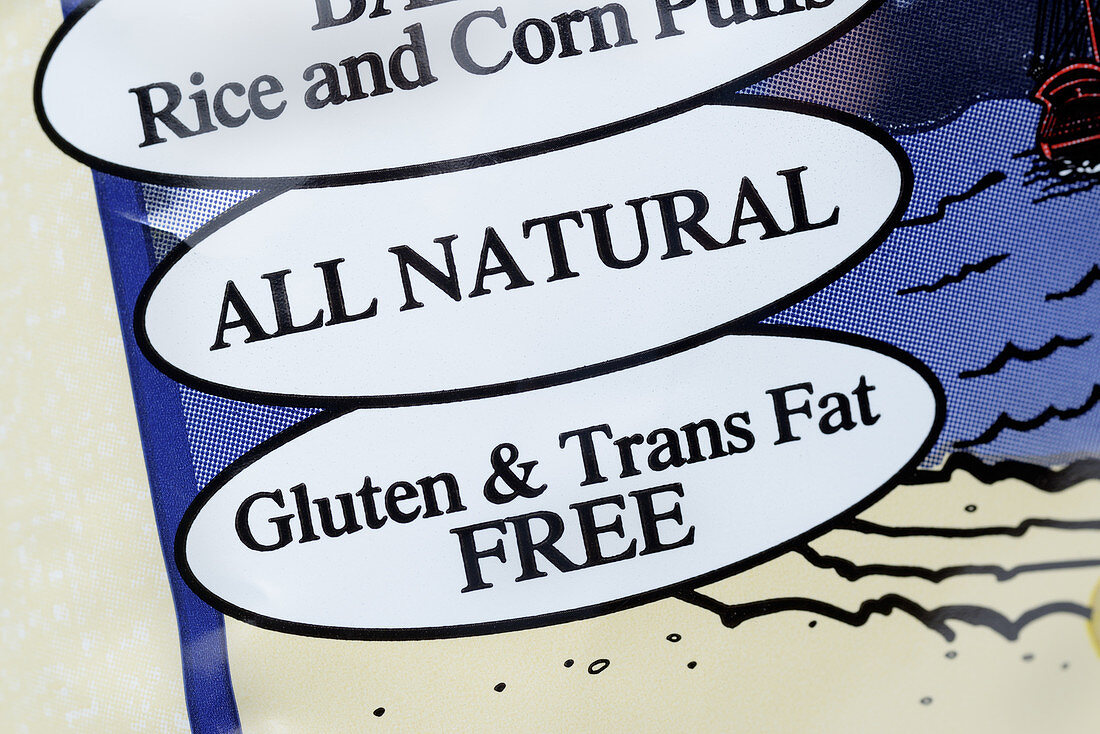 Gluten & Trans Fat Free Label