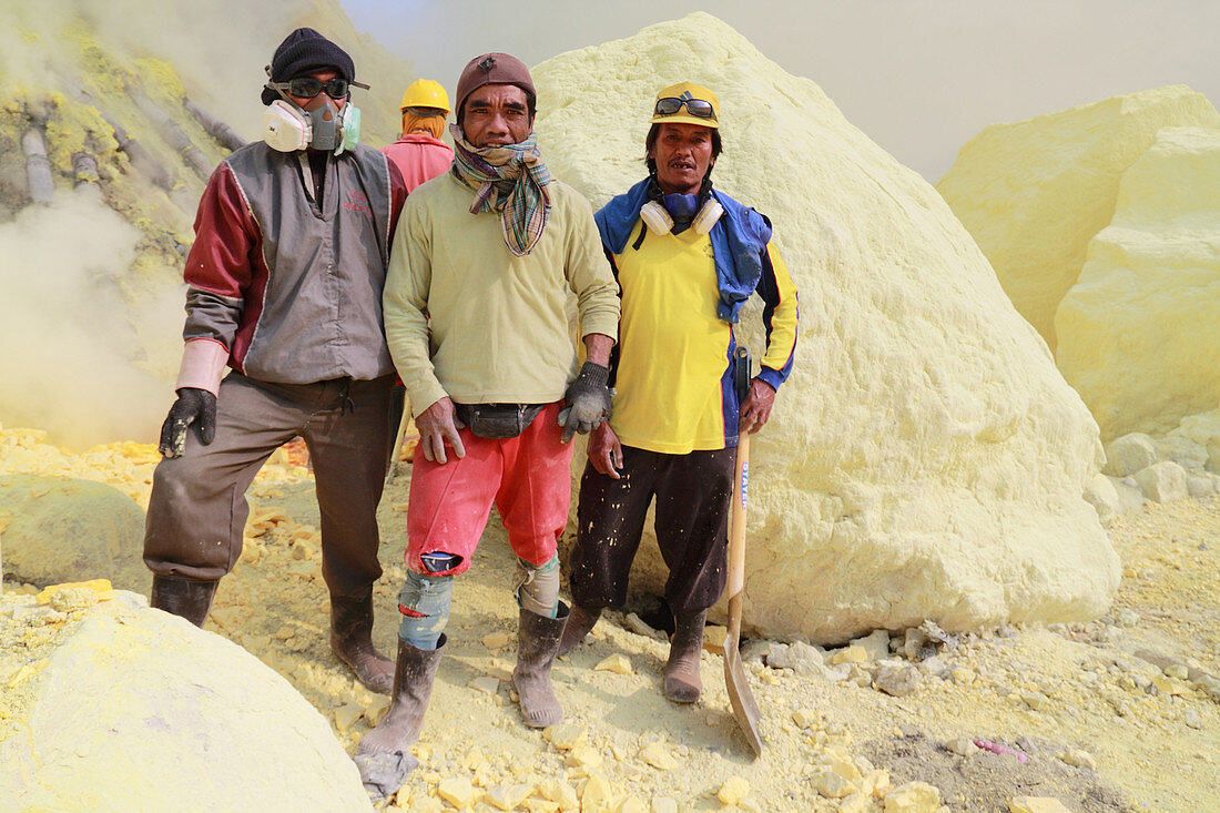 Men of the Sulphur Mine,Indonesia