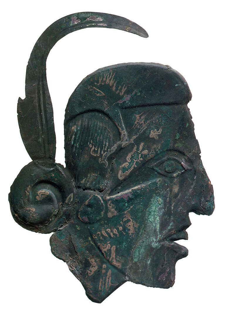 Pre-Columbian Copper Warrior Ornament