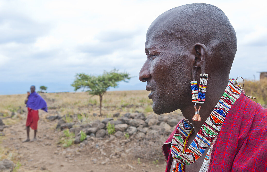 Masai Tribe Village Man,Kenya