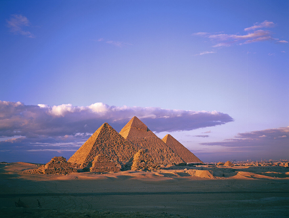 Giza Pyramids at Dusk,Egypt