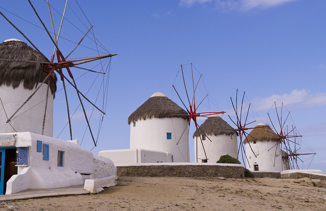 Famous Windmills of Mykonos,Greece
