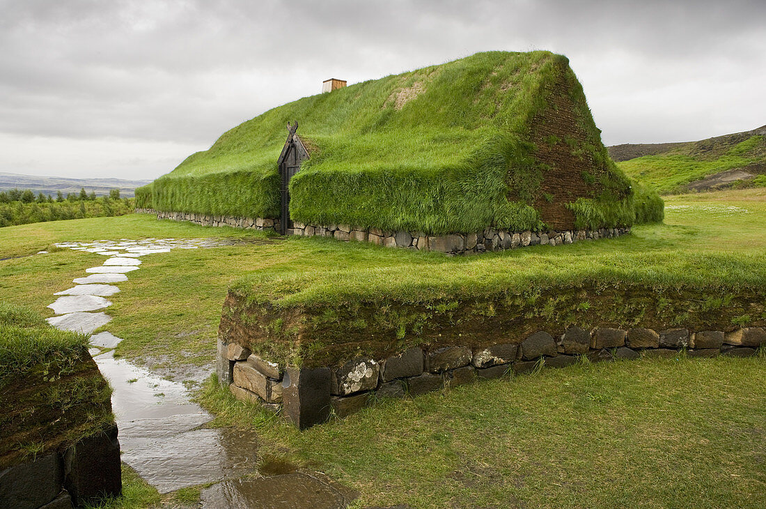 Reconstructed Turf Farm,Iceland