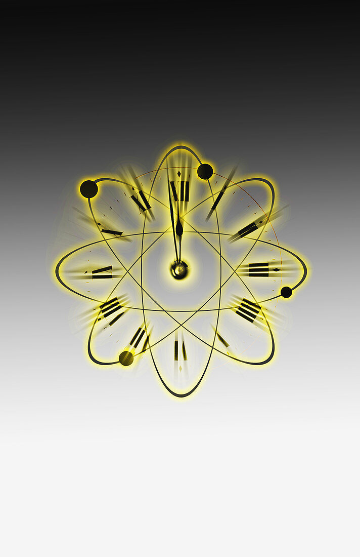 Atomic Clock,illustration