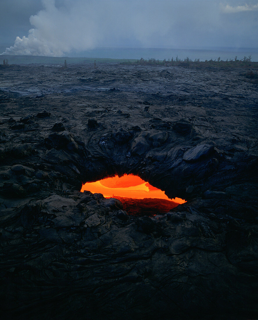 Lava Tube,Kilauea Volcano,Hawaii