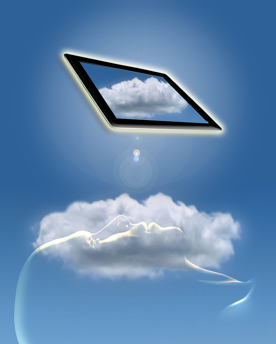Head Cloud Pad,illustration