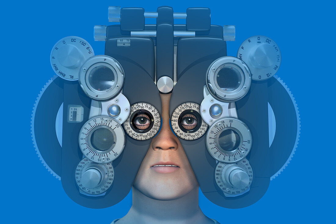 Eye Examination,illustration