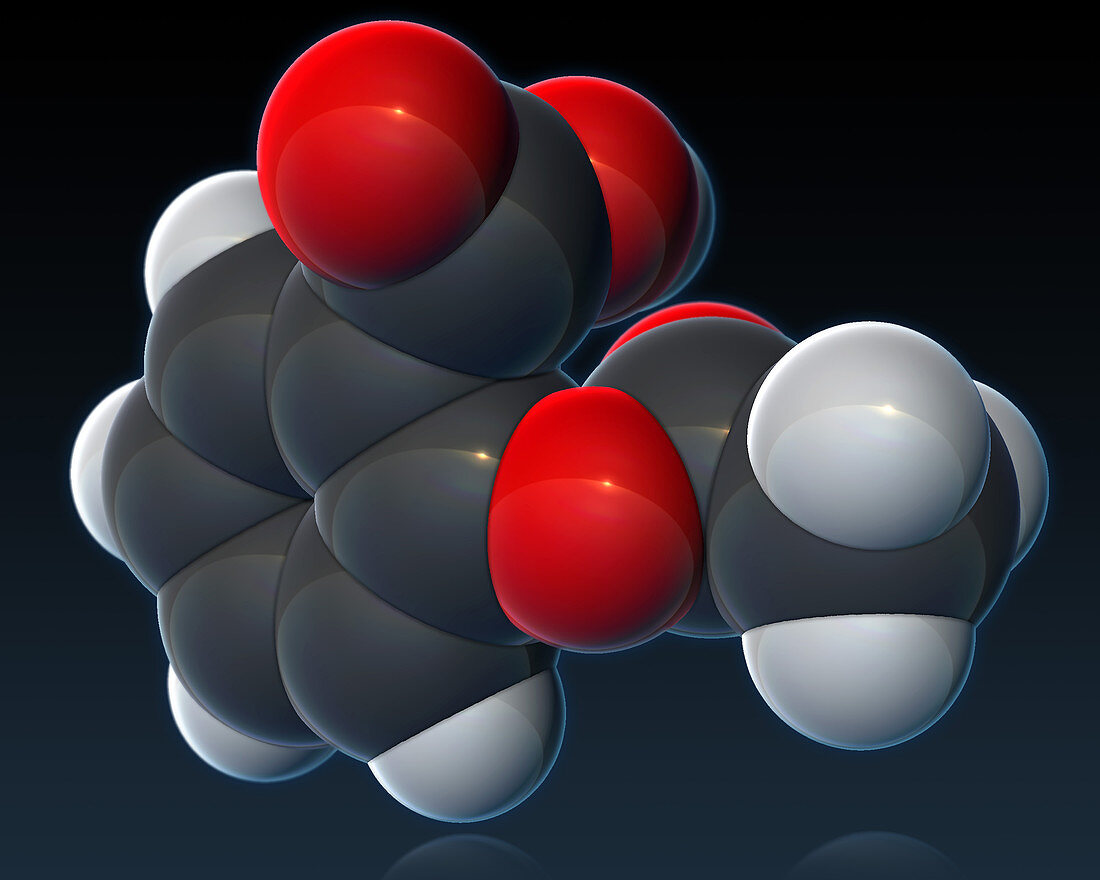 Aspirin,Molecular Model,illustration