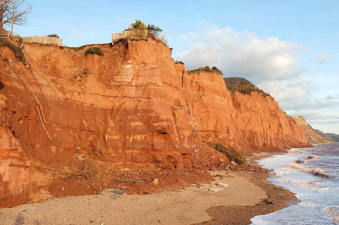 East Cliffs at Sidmouth,England