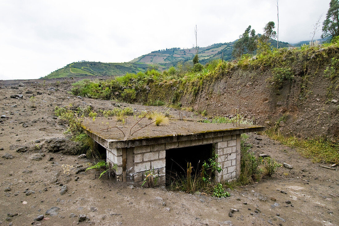 Building Under Volcanic Ash,Ecuador