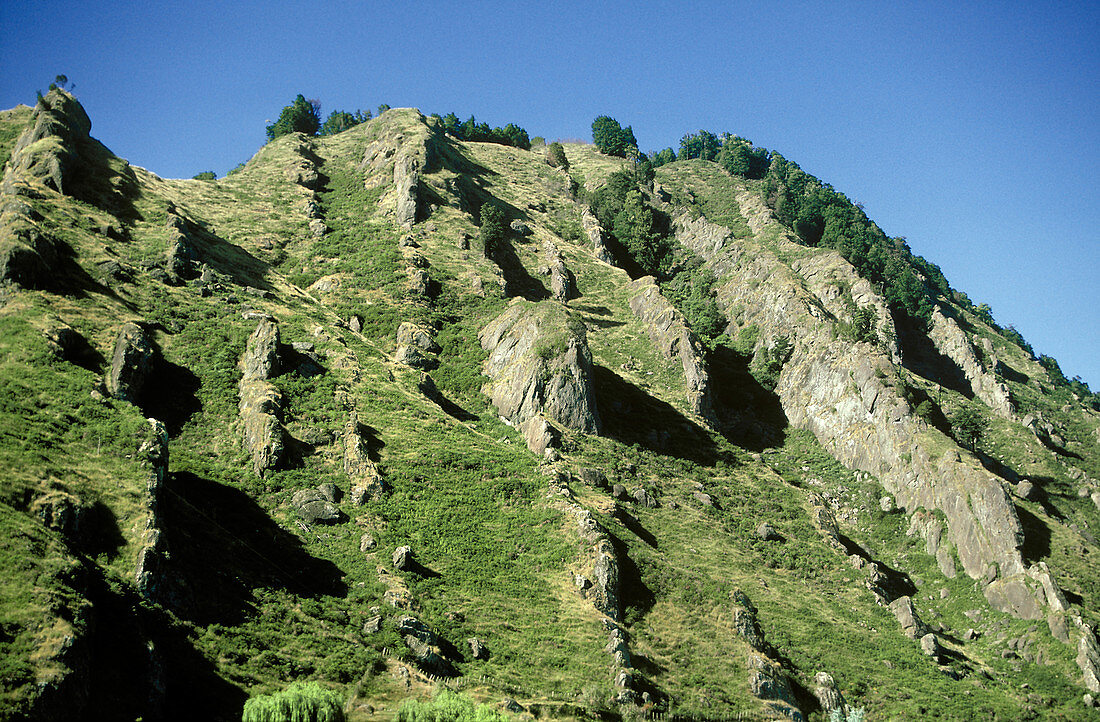 Basaltic Dike Walls