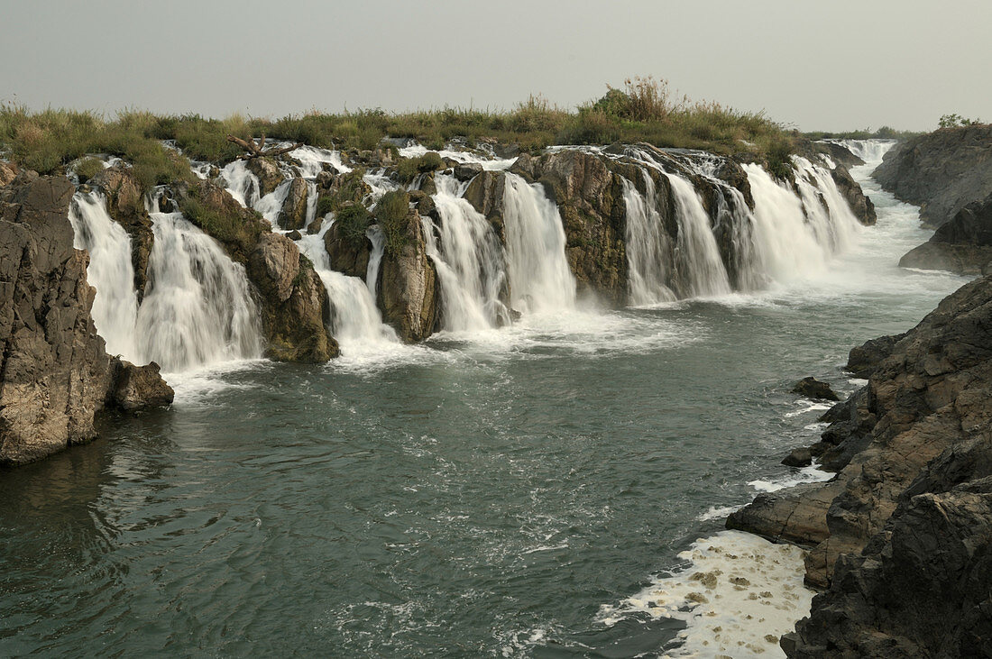 Khone Falls on the Mekong River