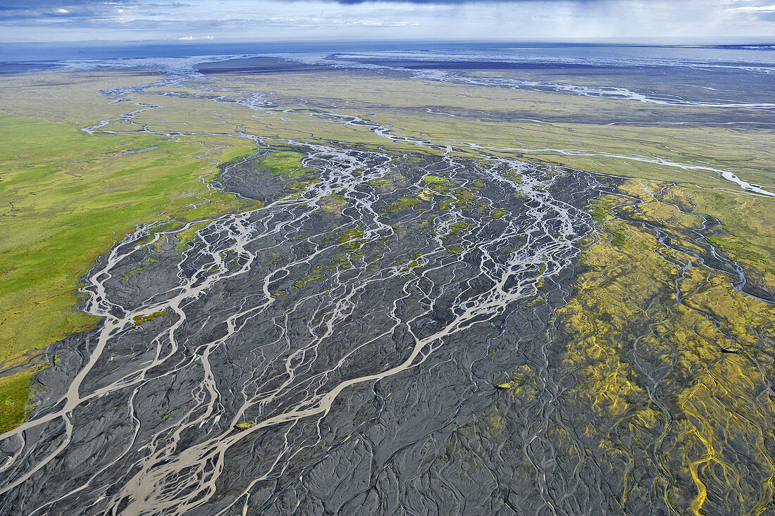 Aerial of Braided River
