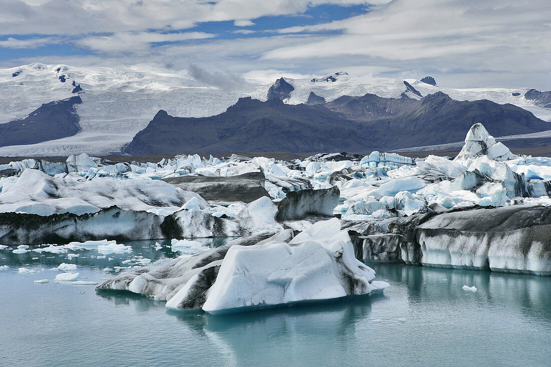 Glacial Lagoon with Icebergs